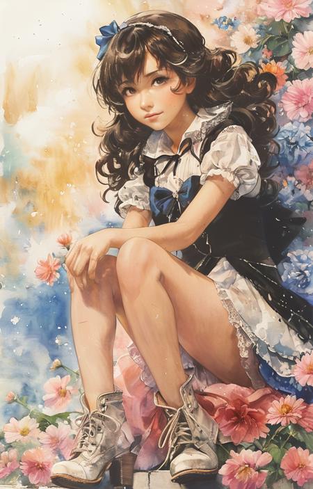 11932-1832312522-masterpiece,best quality,_lora_tbh223-sdxl_0.9_,illustration,style of Greg Capullo, portrait of idolmaster cinderella girls,.png